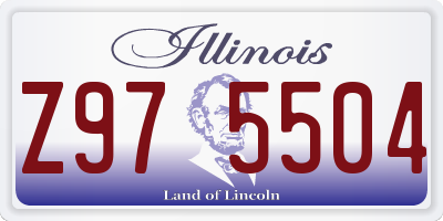 IL license plate Z975504