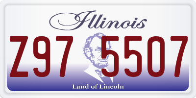 IL license plate Z975507