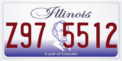 IL license plate Z975512