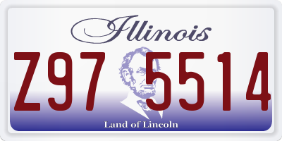 IL license plate Z975514
