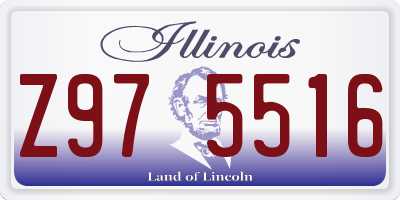 IL license plate Z975516