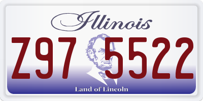 IL license plate Z975522