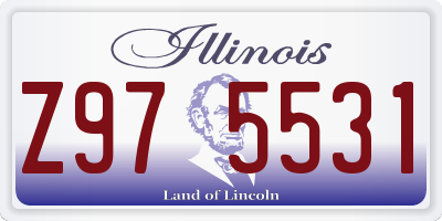 IL license plate Z975531
