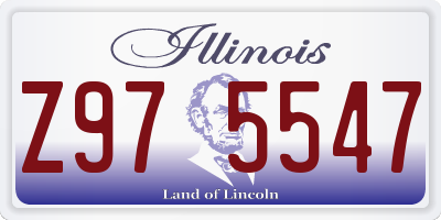 IL license plate Z975547