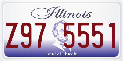 IL license plate Z975551