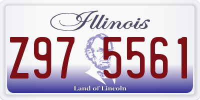 IL license plate Z975561