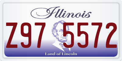 IL license plate Z975572