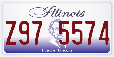 IL license plate Z975574
