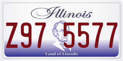 IL license plate Z975577
