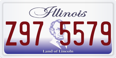 IL license plate Z975579