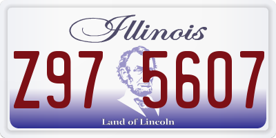 IL license plate Z975607