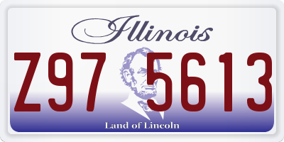 IL license plate Z975613
