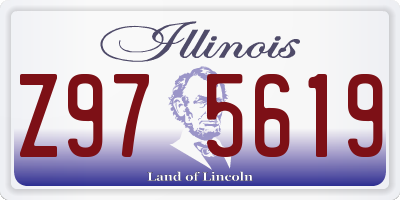 IL license plate Z975619
