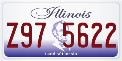 IL license plate Z975622