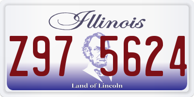 IL license plate Z975624