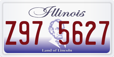 IL license plate Z975627