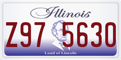 IL license plate Z975630