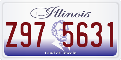 IL license plate Z975631