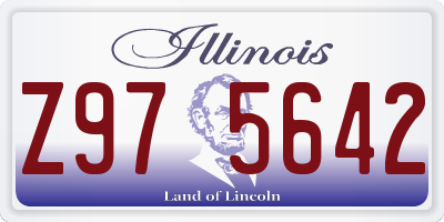 IL license plate Z975642