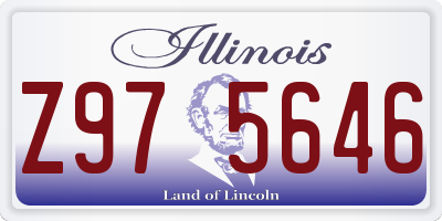 IL license plate Z975646
