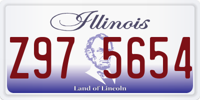 IL license plate Z975654