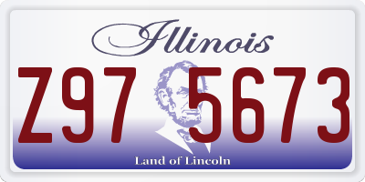 IL license plate Z975673