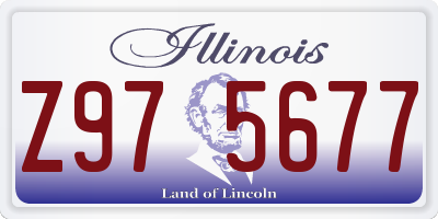 IL license plate Z975677