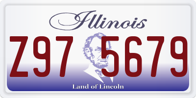 IL license plate Z975679