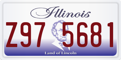 IL license plate Z975681