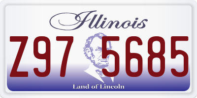 IL license plate Z975685