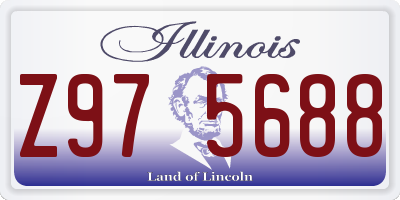 IL license plate Z975688