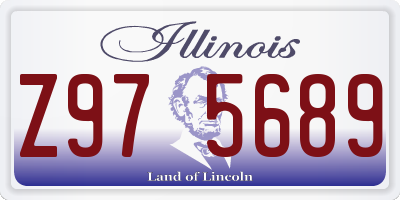 IL license plate Z975689