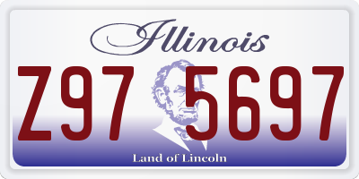 IL license plate Z975697