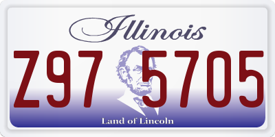 IL license plate Z975705