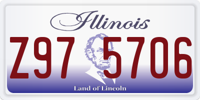 IL license plate Z975706