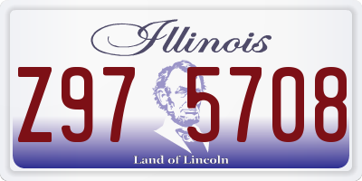 IL license plate Z975708