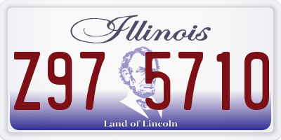 IL license plate Z975710