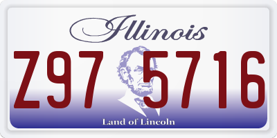 IL license plate Z975716