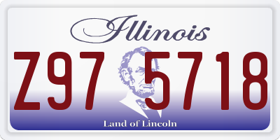 IL license plate Z975718