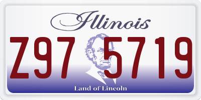 IL license plate Z975719