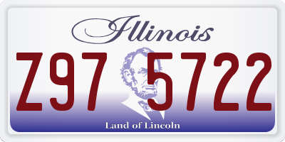 IL license plate Z975722