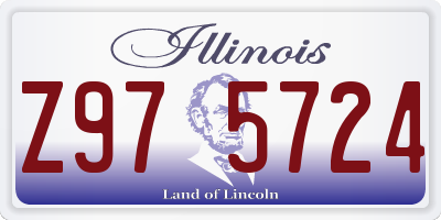 IL license plate Z975724