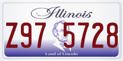 IL license plate Z975728