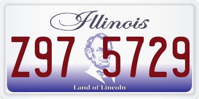 IL license plate Z975729