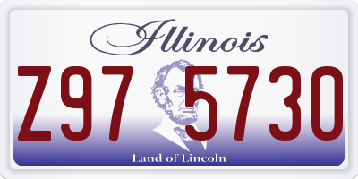 IL license plate Z975730