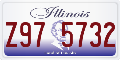 IL license plate Z975732