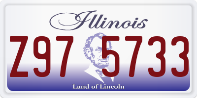 IL license plate Z975733