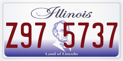 IL license plate Z975737