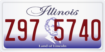 IL license plate Z975740