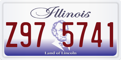IL license plate Z975741